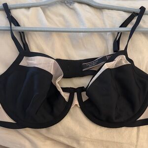 Victoria's Secret Black & White Underwire Mesh Bra